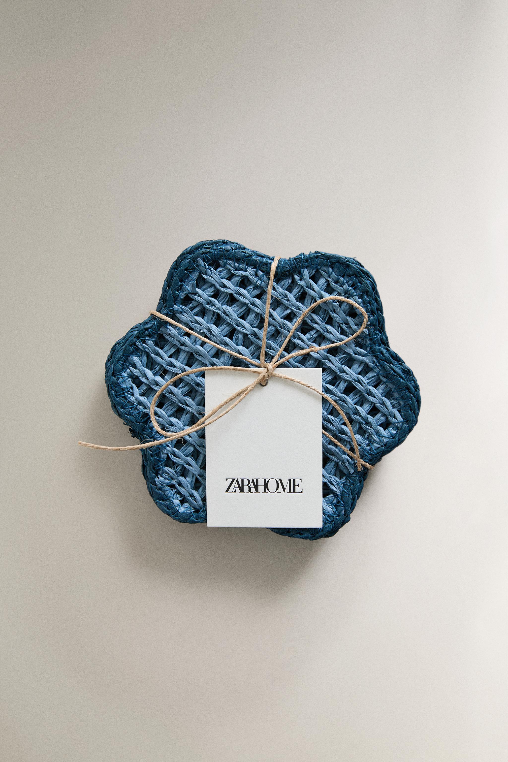 LOT DE SOUS-VERRES EN PAPIER TRESSÉ (LOT DE 4)
